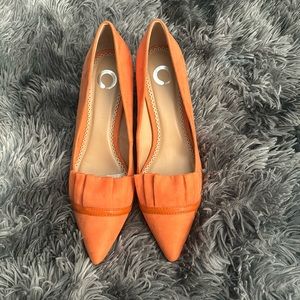 Orange heels 9.5